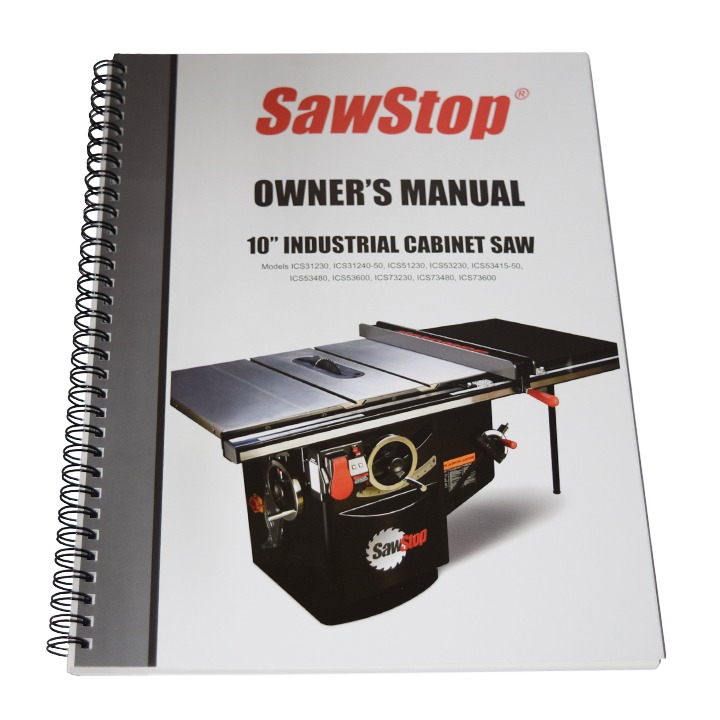 ICS Model Saw Owner s Manual October 2008 pre dust collection
