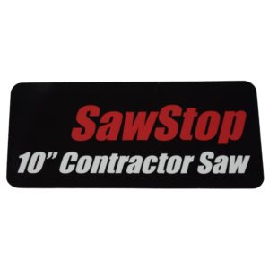 CNS SawStop Label