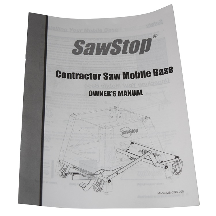 MB-CNS Owner's Manual SawStop Part Store