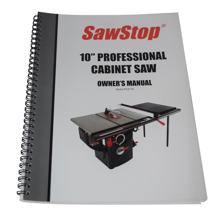 Pcs175 Owner S Manual Sawstop Part