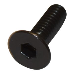 M4x0.7x12 Flat Head Socket Screw (Black Zinc)